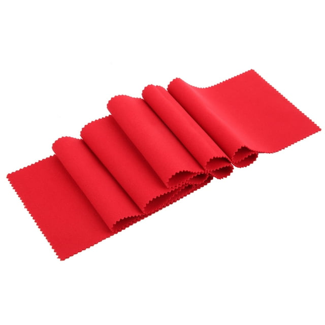 Funda para teclado de piano, superposición de mantenimiento de tela a prueba de polvo de algodón suave rojo para 88 teclas, color rojo