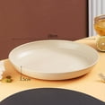 thumbnail image 1 of SHIMELE Large Anti-Fall Round Plastic Snack Plates for Dining Table, Salad, and Garbage - Retro Design, Non-Slip Bottom, Easy to Clean, 1 of 3