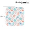 thumbnail image 3 of Disketp Colorful Seashells1 Funny Coasters,6 Pcs Leather Coasters With Holder, Perfect Housewarming Hostess Gifts,Protect Furniture From Water Marks Scratch And Damage, 3 of 9
