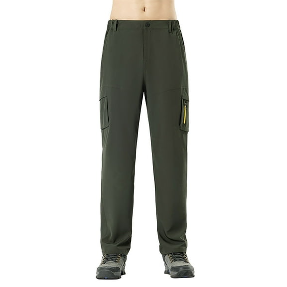 HNMKIU Hiking Pants Women Plus Size Summer Thin Stretch Breathable Trekking Outdoor Casual Comfortable Army Green,L