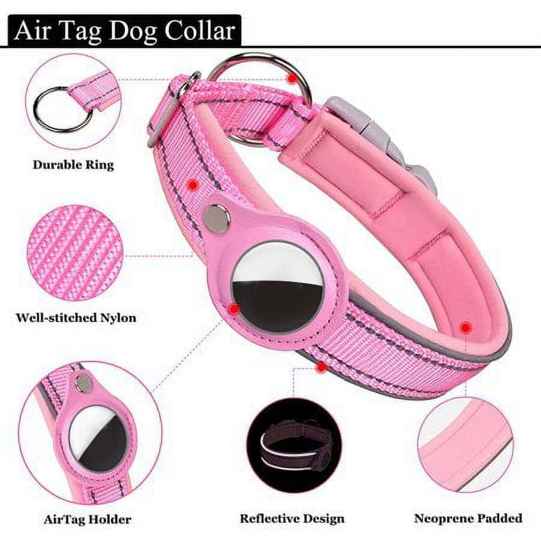 PERCEN Reflective AirTag Dog Collar with Padded Design photo 2