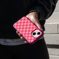 thumbnail image 4 of Caseco Mag-Safe iPhone 13 Pink Checkerboard Print Case, 4 of 5