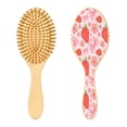 thumbnail image 2 of DIXRUYE Soft Hair Brush Hair Smoothing Hair Care Strawberry Blush Fiesta Pattern, 2 of 7