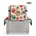 thumbnail image 7 of Yuyamidu Christmas Paw Lazy Boy Recliner Covers Waterproof Stretch Reclining Cover with Elastic Straps Easy to Install Single-Seater Sofa Slipcovers Retro Furniture Protector, 7 of 7