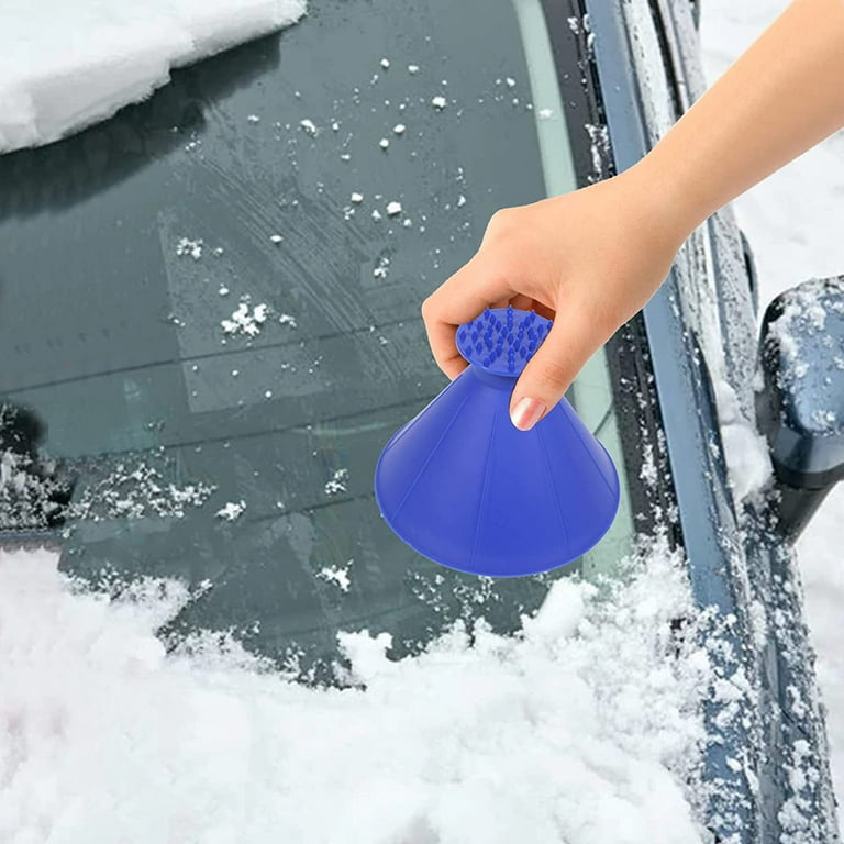 Farship Ice Scrapers Round Windshield Magic Cone-Shaped Car Windshield Ice  Scrapers Tool 