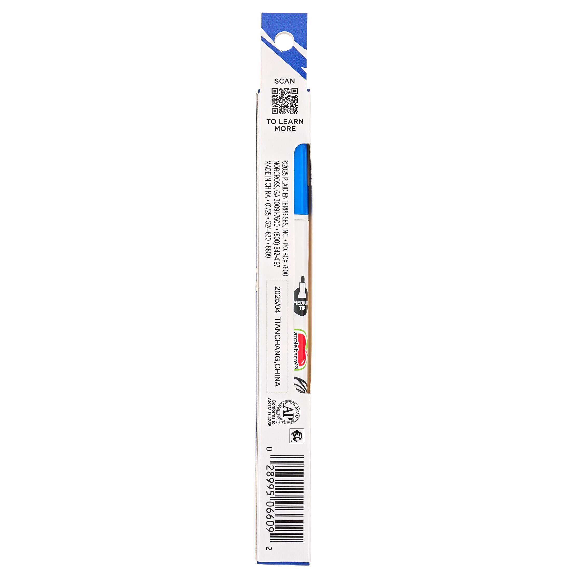 Apple Barrel Multi-Surface Medium Tip Paint Pen, Blue, 1 Piece
