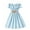 Light Blue, variant on Girls One-Shoulder Dress Toddler Spaghetti Strap Party Dresses Big Kids Solid Color Halter Neck Sundress with Belt for 8-12 Years