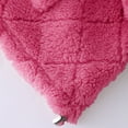 thumbnail image 4 of SWSMCLT Women's Fuzzy Hoodie Hooded Fleece Sweatshirt Plush Winter Warm Long Sleeve Cute Hood Pullover Pj Pajama Tops Cold Weather Rose Small, 4 of 5