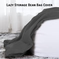 thumbnail image 4 of Gogreen Stuffed Animal Storage Bean Bag Chair Cover (No Filler) For Kids and Adults Pets Dogs Cats Lazy Beds Soft Premium Corduroy Stuffable Bean Bag For Organizing Children Plush Toys or Memory Foam, 4 of 5