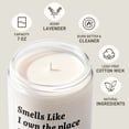 thumbnail image 4 of 7oz White Matte Glass Candle, Lavender Scented, Housewarming Gift, Aromatherapy Candle for New Home, Gift for Family, 4 of 7