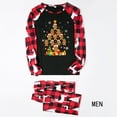 thumbnail image 3 of Jenny Matching Family Christmas Pajamas, Gingerbread Christmas Tree Print, Two-piece Set, Festive Red Plaid Holiday Sleepwear, 3 of 7
