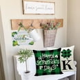 thumbnail image 4 of St. Patrick’s Day Pillow Covers 20x20 Inches Set of 4 St. Patrick''s Day Decorations Buffalo Check Pillow Covers for Irish Shamrock Holiday Sofa Couch Bedroom Home Decor, 4 of 6
