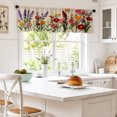 thumbnail image 2 of AshasdS Wildflower Pattern Window Valance Floral Curtain Valance Spring Farmhouse Home Window Decor, 2 of 5