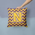 thumbnail image 2 of Monogram Letter Chevron Fabric Decorative Pillow, 2 of 4