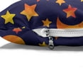thumbnail image 4 of Nocturnal Pet Bed, Watercolor Painted Repeating Little Night Sky Moons Stars Printing, Resistant Pad for Dogs and Cats Cushion with Removable Cover, 24" x 39", Indigo Marigold Mustard, by Ambesonne, 4 of 4