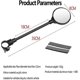 thumbnail image 3 of 1 Pcs Bike Mirrors, Bicycle Mirror, Bike Mirror 360 Adjustable And Rotatable, Rear View Wide Angle Handlebar Mirror For Bicycle, E-bike, Motorcycle, M, 3 of 5