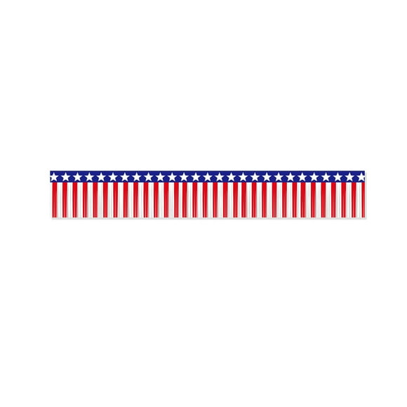 Fareti Red Blue White Garland Streamers,Red White Blue Star Hanging Backdrop Banner Table Skirts for 4th of July Decorations Memorial Day Patriotic Party Parade Floats