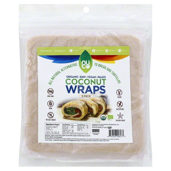NUCO Organic Coconut Wraps ORIGINAL (5 count)