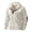 Khaki, variant on Mens Jacquard Quilted Pullover Hoodie Long Sleeve Snap Placket Sweatshirt with Contrast Elbow Patches for Fall Winter Casual Wear,S,Khaki