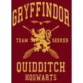 thumbnail image 2 of Junior's Harry Potter Gryffindor Quidditch Gold Team Seeker  Racerback Tank Top Scarlet Large, 2 of 4