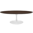 thumbnail image 2 of Allora 48" Oval Coffee Table in Walnut, 2 of 5