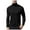 A01-Black, variant on Mens Ribbed Slim Fit Knitted Pullover Casual Turtleneck Sweater(Green,S)