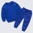 thumbnail image 6 of NOLDARES Toddler Baby Girl Clothes Fall Winter Outfits Infant Girl Sweatshirt Top Pants Set Toddler 2Pcs Clothes(Blue,5-6 Y), 6 of 6