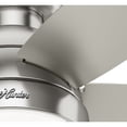 thumbnail image 4 of Hunter 44 inch Indoor Ceiling Fan with LED Light - Ceiling Fan with Pull Chain, For Bedroom, Living Room, or Kitchen, Low Profile Mount, No Remote, 5 Blades - Lilliana 51223, Brushed Nickel, 4 of 15