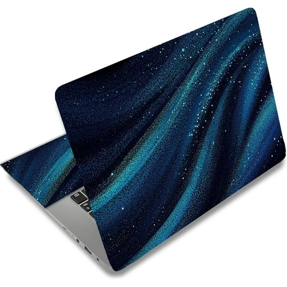 Laptop Skin Sticker Laptops Cover Decals Notebook PC Computer Art Protector Waterproof Universal Reusable Personalized Vinyl Notebooks Art Decal Fits 12-15.6 inch Dreamy Blue Quicksand