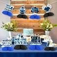 thumbnail image 4 of JOYMEMO 8Pcs Class Reunion Honeycomb Centerpieces Decorations Blue - Best Class Ever Table Topper, Double Sided Welcome Back Table Decor for High School Reunion 20th 30th 40th 50th, 4 of 6