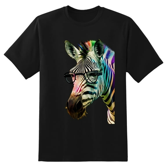 Men's Graphic TeeZebra Letter Print T-Shirts Round Neck Short Sleeves Sizes XS-5XL Summer Daily Casual Tops