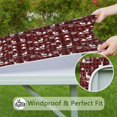 thumbnail image 6 of Red Christmas Plaid Deer and Tree Pattern Square Fitted Tablecloth with Elastic Edge,Square Table Cover,Washable Elastic Table Cover for Home Kitchen Party Decor 36"x36", 6 of 6