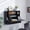Black, variant on SEI Furniture Wall Mount Folding Floating Desk in White