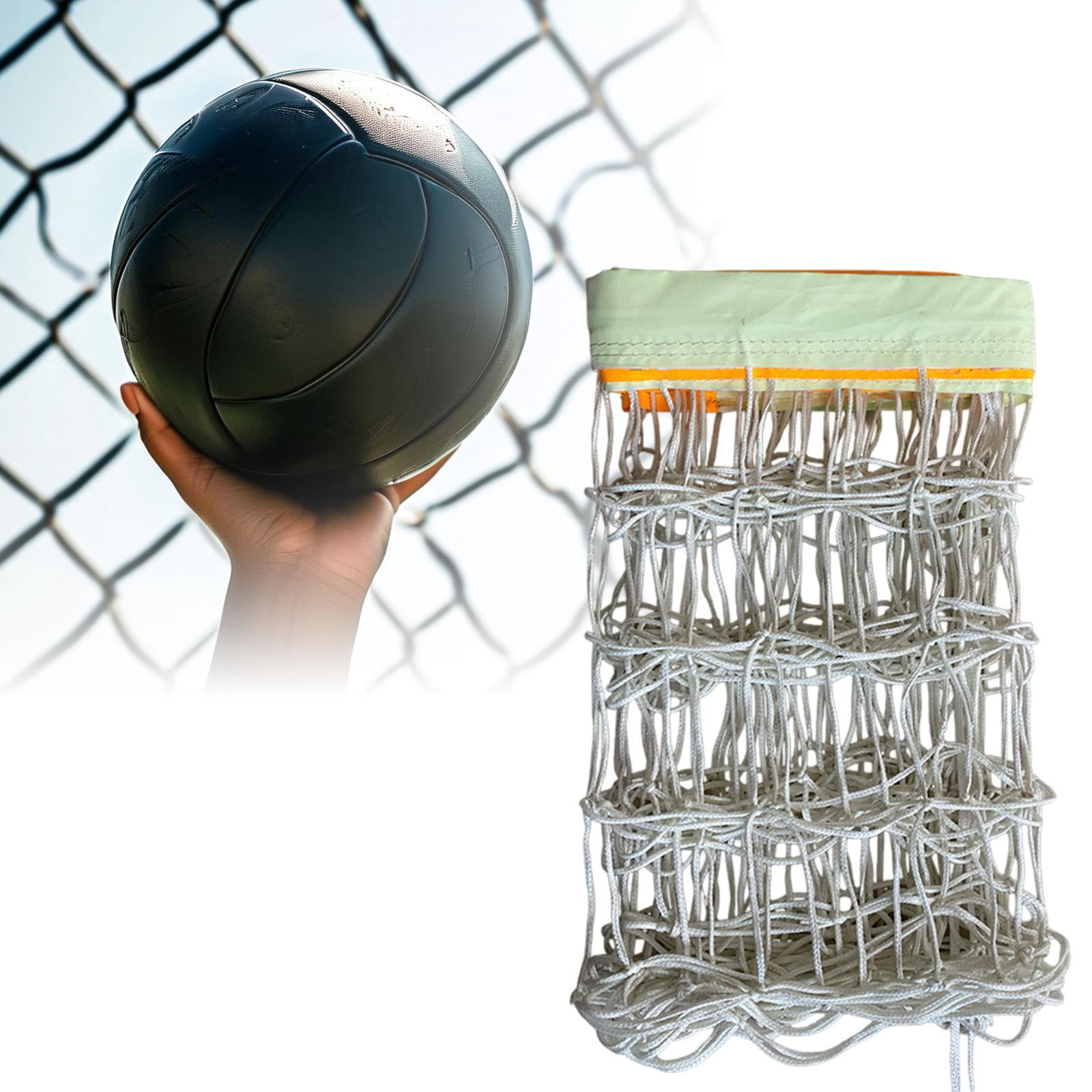 funtasica Luminous Volleyball Netto -olleyball Training Net Portable Foldable Exercise Network Volleyball Net for Park Beach Outdoor Sports