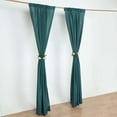 thumbnail image 2 of Efavormart 2 Pack | Peacock Teal Polyester Drapery Panels With Rod Pockets, Photography Backdrop Curtains, 5ftx8ft - 130 GSM, 2 of 10