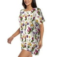 thumbnail image 5 of Sigee Tulips Flowers for Sleepwear Casual Pjs with Pockets Women's Pajamas Sets Shorts 2 Piece Short Sleeve Lounge Sets 3X-Large, 5 of 9