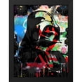 thumbnail image 2 of Stephen Chambers 15x18 Black Modern Wood Framed Wall Art Titled - Darth Vader Graffiti, 2 of 6