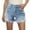 Light blue, variant on Jorts Women Baggy, Women's Ripped Pocket Jeans with Rolled Edge Casual Shorts Jean Shorts Womens Black 2XL