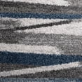thumbnail image 3 of Addison Reston Modern Geometric Shag Teal Area Rug, 3 of 8