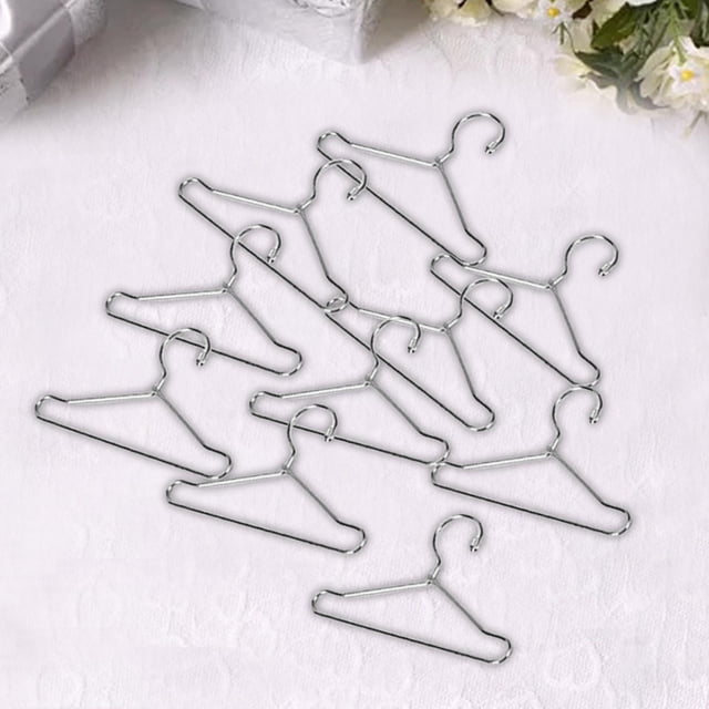 doll Clothes Hanger Miniature Doll Hangers Argent