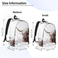thumbnail image 3 of Naloa Yak Canvas Backpack for Men Women Rucksack Casual Travel Daypack College Tote Satchel Bookbag for Teens-Small, 3 of 7