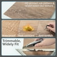thumbnail image 5 of Art3d Peel and Stick Vinyl Floor Tiles 30-Pack 12 x 12 inch, Self Adhesive Waterproof Flooring Wood Planks for Kitchen, Dining Room, Bedrooms, Cover 30 Sq. Ft, Dark Brown Oak, 5 of 9