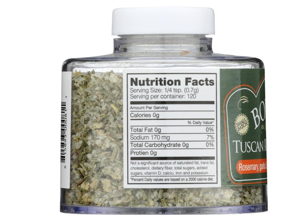 Borsari Tuscan Rosemary Sage Seasoning Salt, 3.2 Oz - Pack Of 3