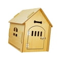thumbnail image 1 of Casa de madera para mascotas, cama para gatos, y exterior transpirable de madera con techo, escondite de s para conejillos de 395 cm x 51 cm x 52 cm, 1 of 8