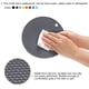 thumbnail image 4 of Silicona Salvamanteles Esteras para Ollas Calientes Ollas y Sartenes, 4uds Silicona Ollas Soporte Estera, Mesa Térmicas Almohadillas para Cocina Mesa Encimera-Claro Gris, 4 of 5