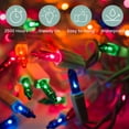 thumbnail image 5 of Christmas lights, indoor and outdoor 100 Multi color mini lights Xmas Tree Lights for Christmas Decorations, Wedding, Holiday, Party, Home UL certified 22FT, 5 of 7