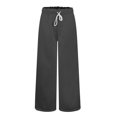 thumbnail image 6 of ABATAB Womens Wide Leg Sweatpants Casual Loose Solid Color Pants Comfy Lounge Joggers Workout Baggy Trousers with Pockets, 6 of 7