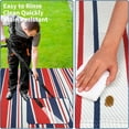 thumbnail image 6 of Waterproof Outdoor Rug 8x10/9×12/9×18, Plastic Straw Patio Camping Rug, Indoor Outdoor RV Mat Carpet for Deck, Camper, Porch, Balcony, Backyard, Picnic, 6 of 8