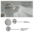 thumbnail image 6 of Brushed 6 Inch Shower Faucet with Tub Spout Combo - Bathroom Shower Faucet Set with Pressure Balance Valve, Anti-Clogging Nozzles & Durable Brass Body, 6 of 8