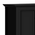 thumbnail image 6 of Simpli Home Amherst 66 inch Wide Solid Wood Transitional 4 Door Storage Cabinet in Black, 6 of 13